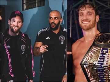 Guardaespaldas de Messi sale en su defensa; lanza reto para pelear con Logan Paul