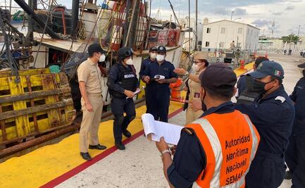 Marina asegura buque pesquero con más de 12 mil litros de combustible en Campeche