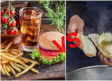 Guajolota vs combo hamburguesa ¿Qué tiene más calorías?