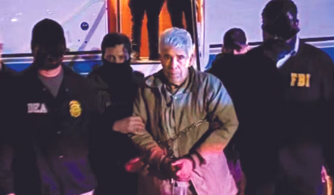 Rafael Caro Quintero llega a Estados Unidos tras extraditado, el 27 de febrero de 2025. Foto: Drazen Jorgic