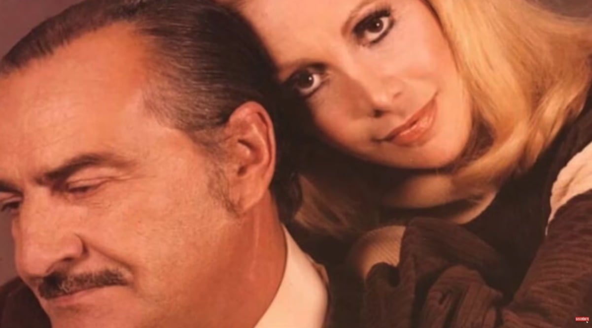 Jaqueline Andere y su esposo, José María Usaín. 
Foto: YouTube