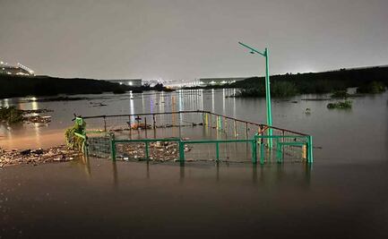 FOTOS y VIDEO: Presa "El Ángulo" a punto de desbordarse a causa de las lluvias; es la segunda vez en el año