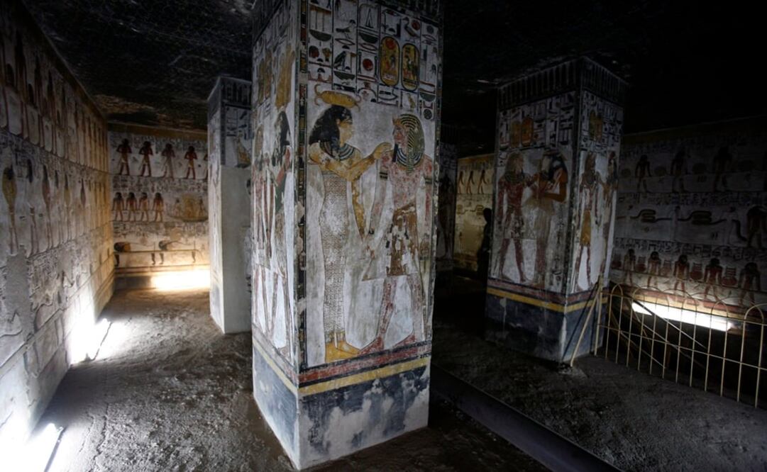 Vista interior de la tumba del faraón Seti I en el Valle de los Reyes. Foto: Archivo