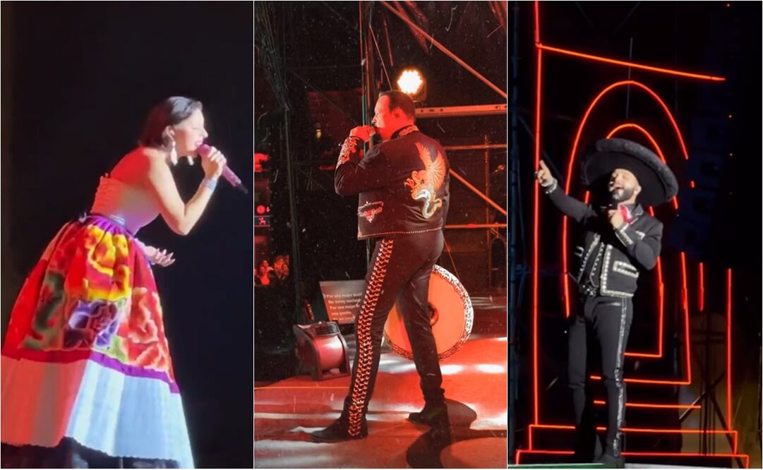 Ángela, Leonardo y Pepe Aguilar se presentaron en el centro histórico de Guadalajara.
Fotos: JaliscoTV e Instagram