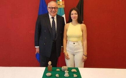 “Pertenecen a México”: Ciudadana belga entrega 20 piezas arqueológicas