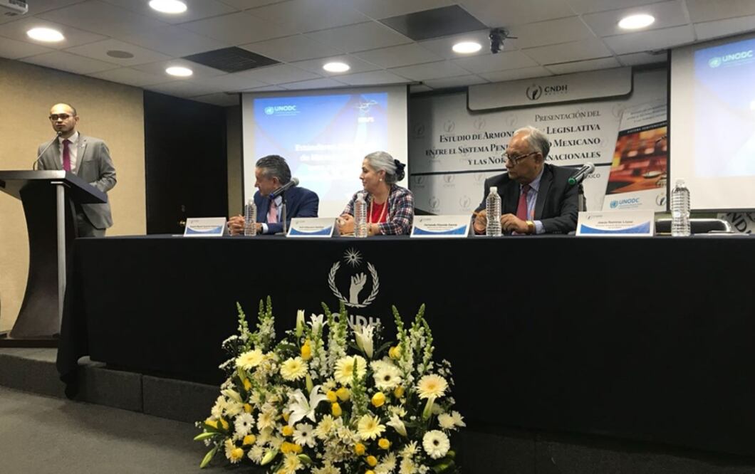 Presentación del Estudio de "Armonización Legislativa entre el Sistema Penitenciario Mexicano y las normas internacionales". Foto: @CNDH