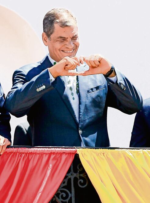 Ecuador amordazado. Correa amenazó con cárcel a comunicadores que cruzaran los límites de tolerancia durante su gestión presidencial. (ARCHIVO EL UNIVERSAL)