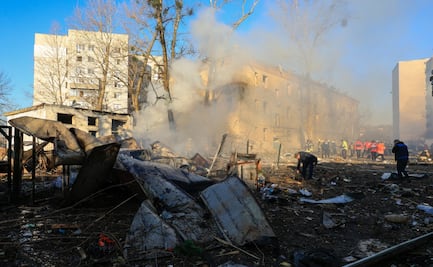 Ucrania reporta ataque con misiles sobre Kiev; van nueve muertos y 63 heridos