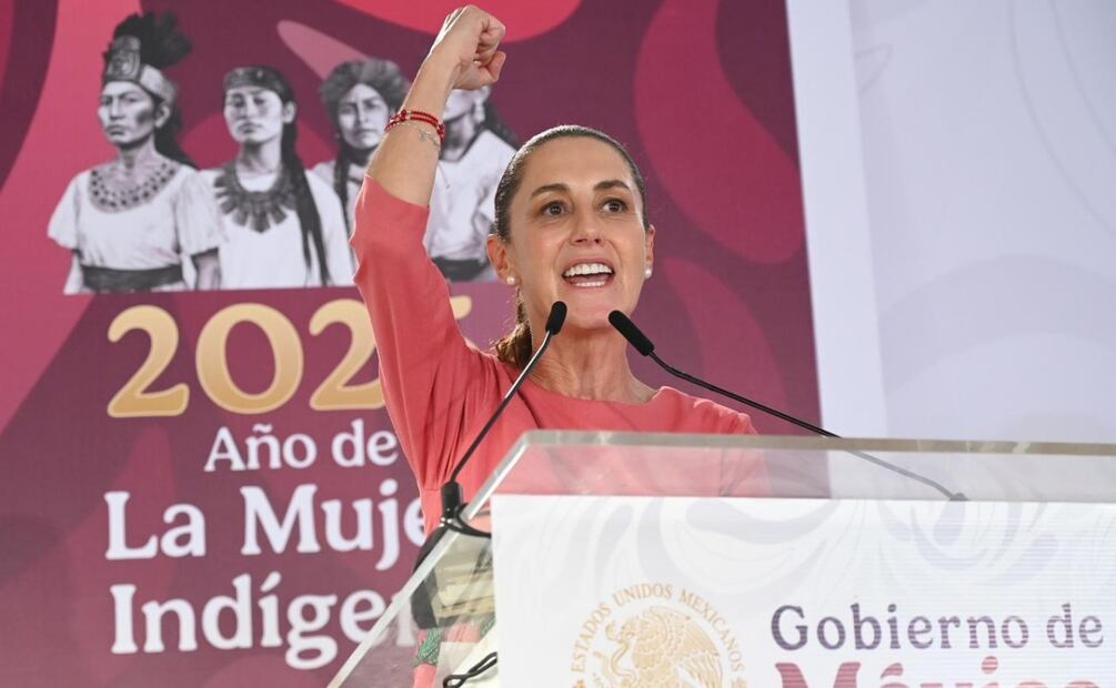 La presidenta Claudia Sheinbaum Pardo durante su visita a Campeche (14/11/2025). Foto: Presidencia