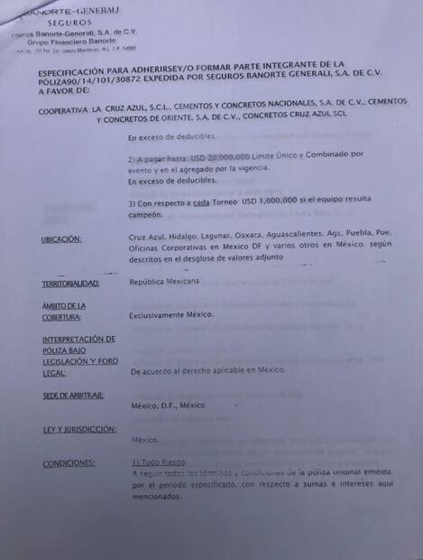 Revelan supuestos documentos de los 20 mdd que recibía Cruz Azul por torneo