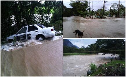 Se desborda río Teapa en Tabasco