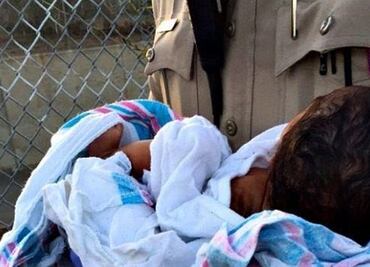 Rescatan a bebé abandonado en frontera México-EU