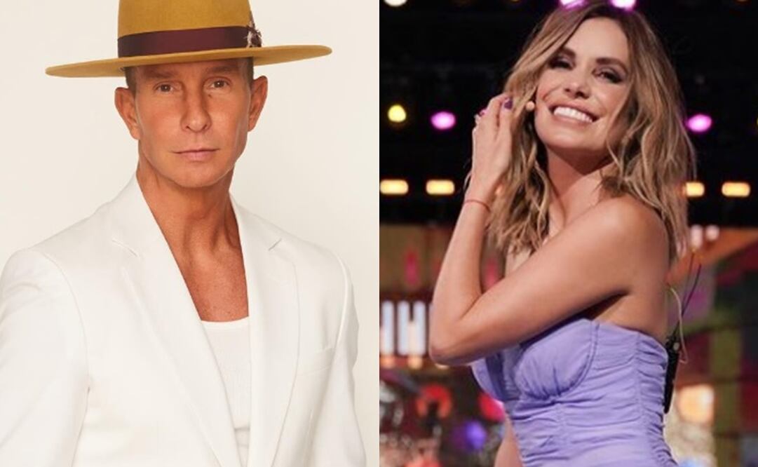 En la imagen el cantante Erik Rubín, expareja de la conductora Andrea Legarreta, y la presentadora de "Hoy", Andrea Escalona. Fotos: Instagram Oficial.
