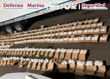 Cae joven de 24 años con más de una tonelada de metanfetamina en BCS; conducía un tráiler rumbo a EU