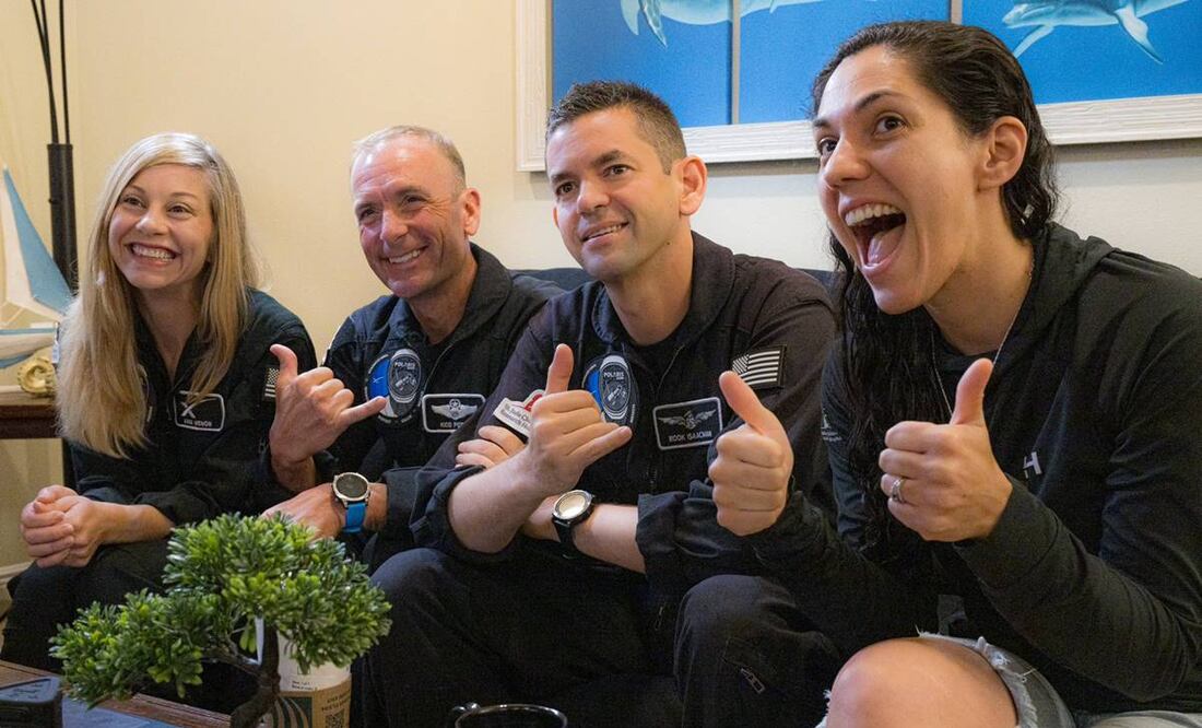 Los integrantes de esta tripulación son los primeros que realizaron la primera caminata espacial privada. Foto: X @PolarisProgram