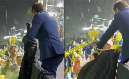 Ruso Zamogilny protagoniza conmovedor momento; regala su chamarra a pequeño aficionado para que se protegiera de la lluvia