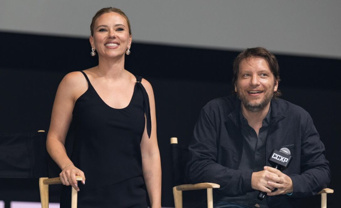 Scarlett Johansson durante su visita a México. Foto: Hugo Salvador/ El Universal.