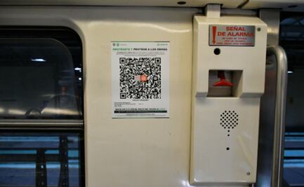 Por contagios de Covid, colocan códigos QR al interior de trenes de la Línea 2 del Metro