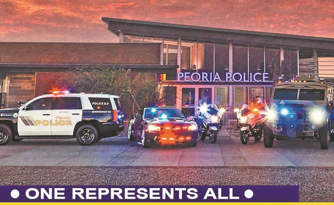 El Departamento de Policía de Peoria dijo que diversas agencias estaban investigando “varios tiroteos en West Valley”. Foto: Tomada de Twitter.