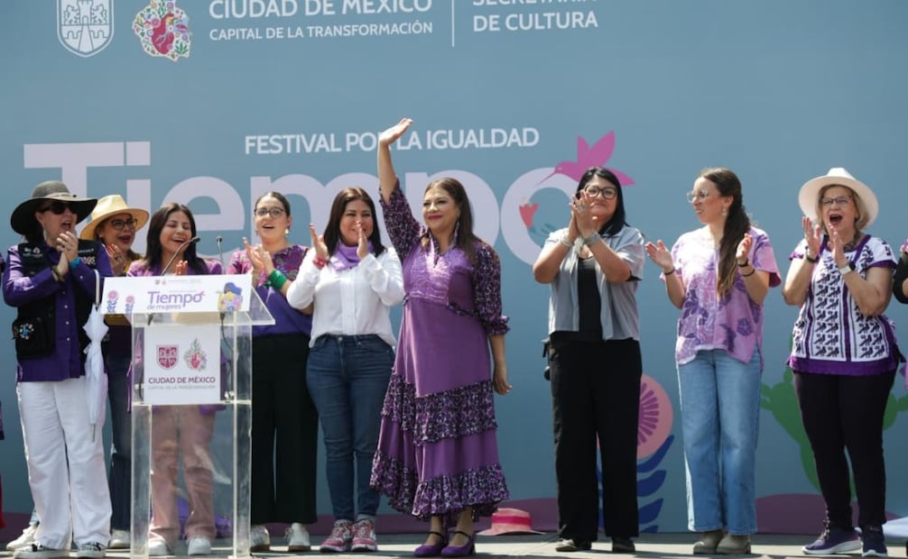 “Ni un paso atrás en los derechos de las mujeres”, Brugada respalda lucha de las mujeres; destaca reducción del 35 % de feminicidios.
Foto: Carlos Mejía/ EL UNIVERSAL.