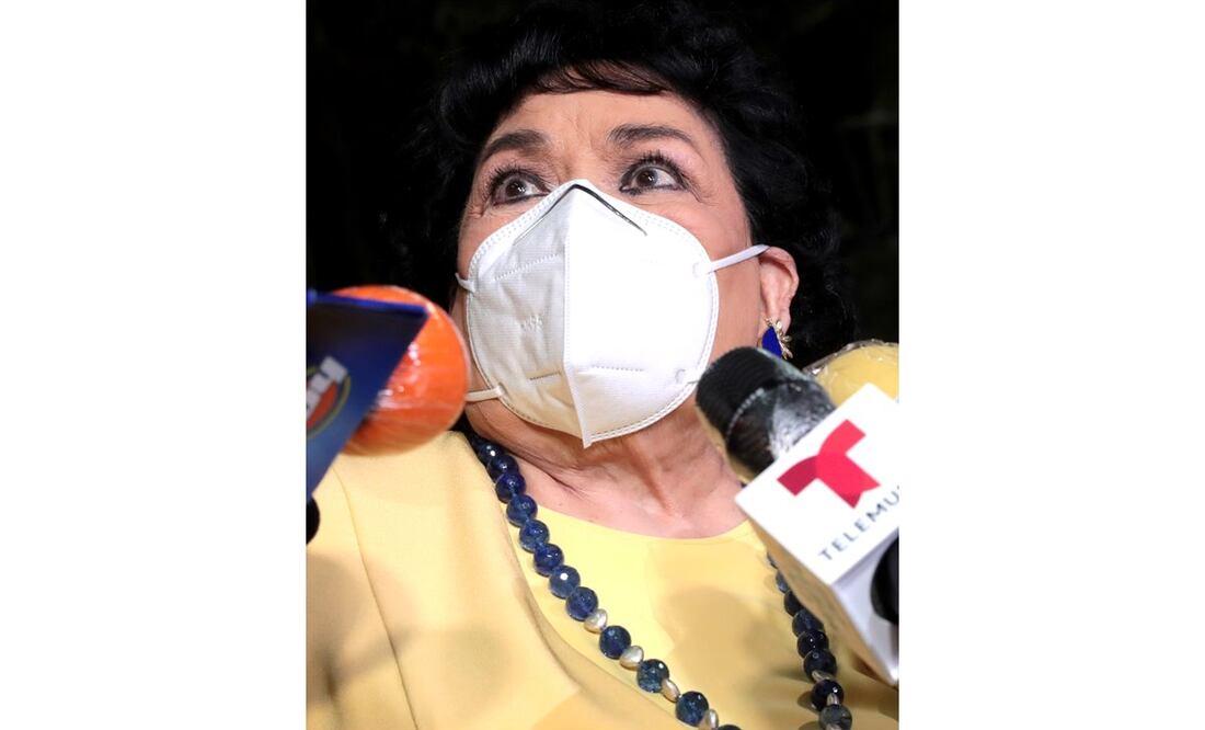 Carmen Salinas retomando funciones teatrales en la nueva normalidad. Foto: EL UNIVERSAL