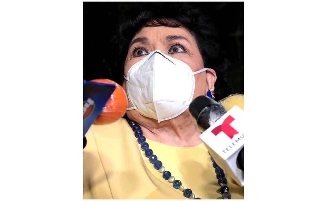 Carmen Salinas retomando funciones teatrales en la nueva normalidad. Foto: EL UNIVERSAL