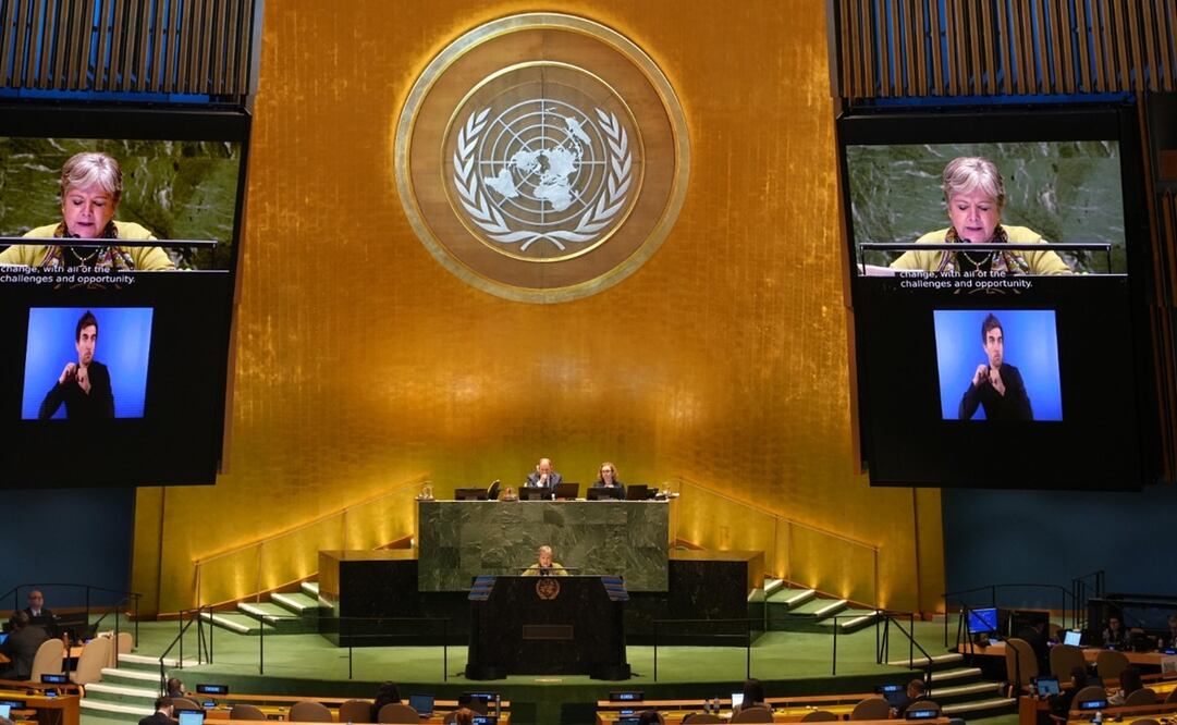 Canciller Alicia Bárcena participa en la Cumbre del Futuro en la ONU. Foto: SRE