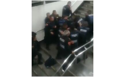 SSP investiga a policías bancarios por agresión a un hombre en el Metro