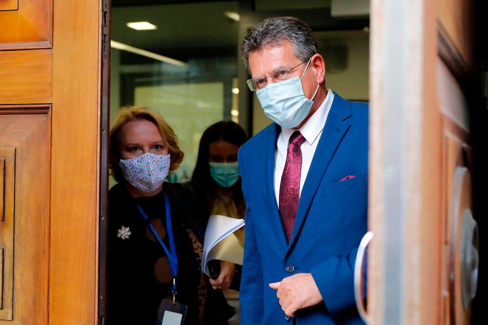 El vicepresidente de la Comisión Europea, Maros Sefcovic. Foto: AFP