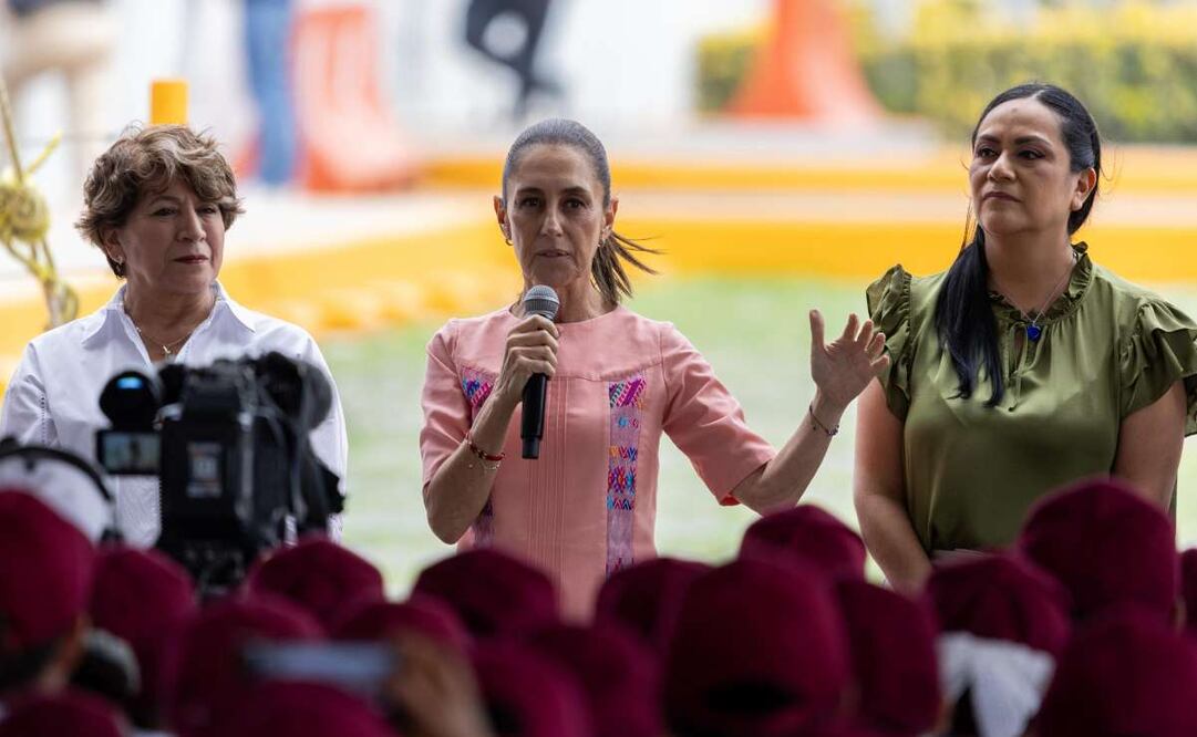 Claudia Sheinbaum Pardo encabezó la Asamblea de salud casa por casa, en el Hospital Regional de Alta Especialidad de Ixtapaluca, Estado de México. Foto: Hugo Salvador/EL UNIVERSAL