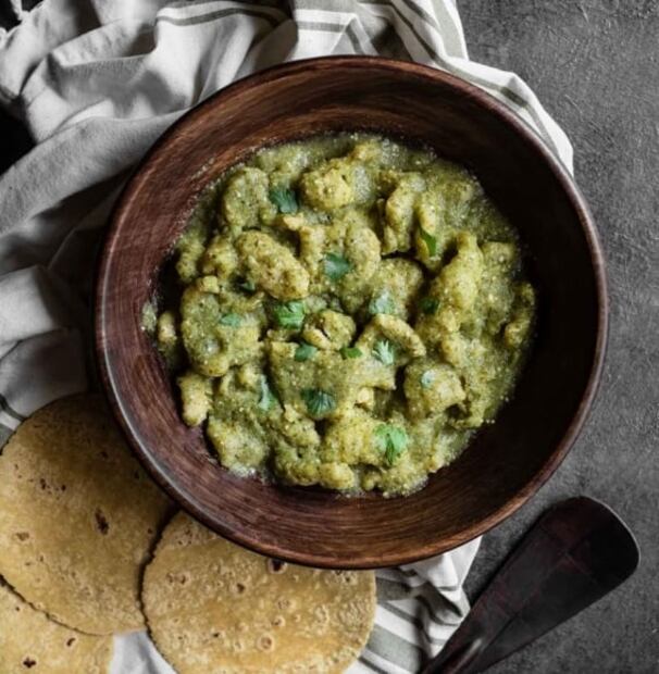 Chicharrón en salsa verde para taquear