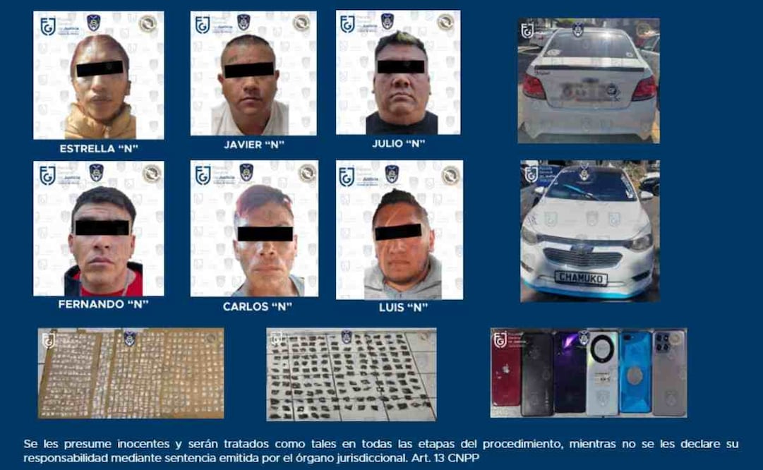 Caen 6 integrantes de la banda delictiva "Los Tanzanios". Foto: Especial