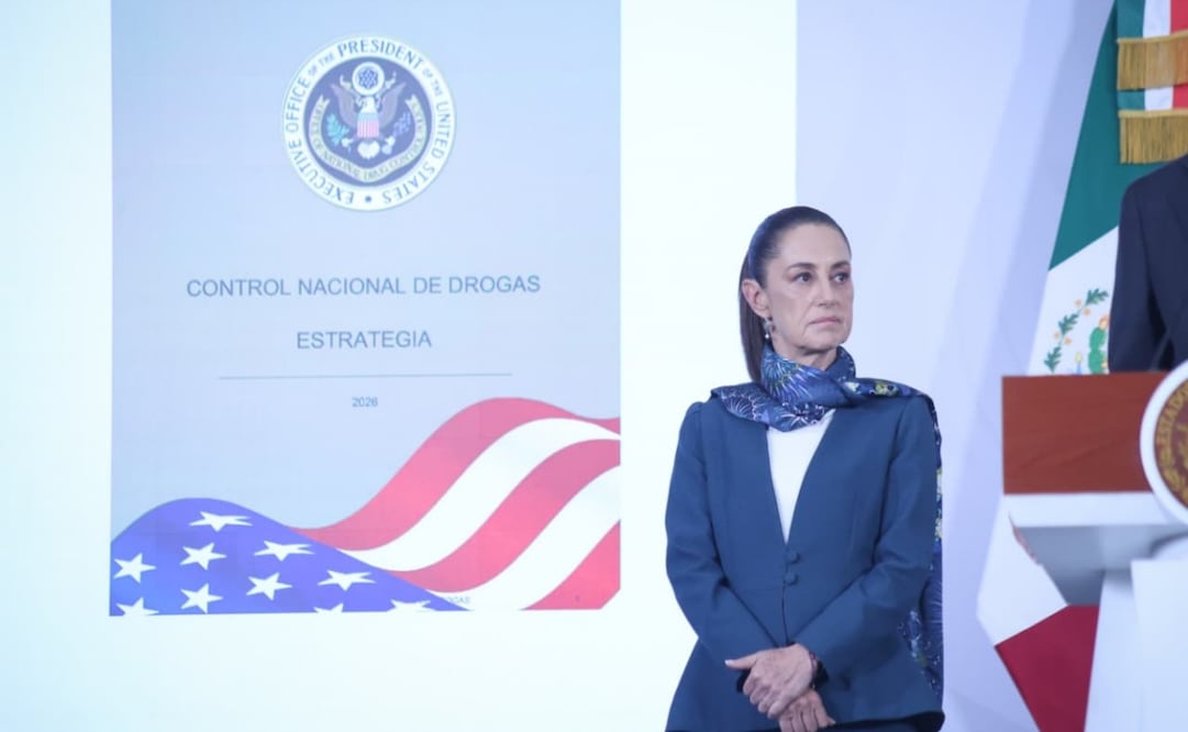 La presidenta Claudia Sheinbaum Pardo durante la “Mañanera del Pueblo” en Palacio Nacional de este 12 de mayo de 2026. Foto: Luis Camacho/ EL UNIVERSAL