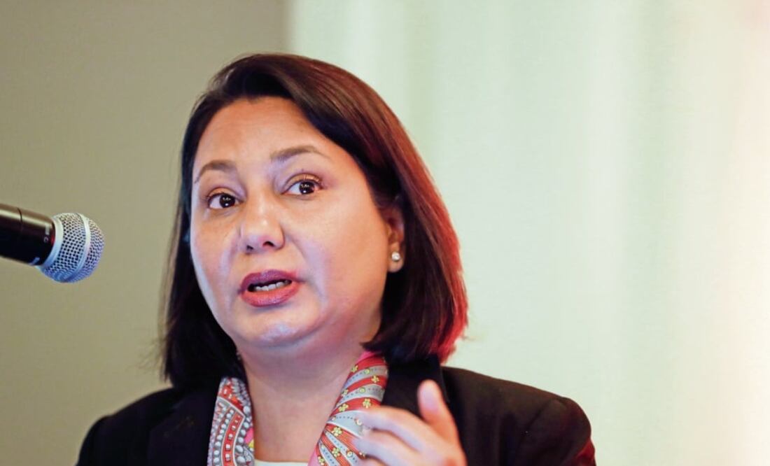 En el foro sobre el TLCAN, Shelly Shetty dijo que en América Latina los candidatos nacionalistas tienen un discurso más radical durante el periodo de campañas, pero son más pragmáticos al gobernar. Foto: LUIS CORTÉS. EL UNIVERSAL