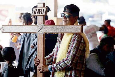 Caravana migrante sigue camino a EU