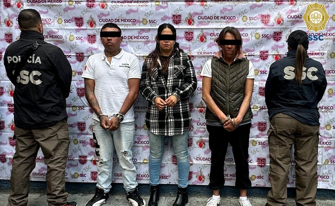 Caen presuntos integrantes de "Los Negros" en Indios Verdes; operaban en el Cetram con amenazas a choferes. Foto: Especial