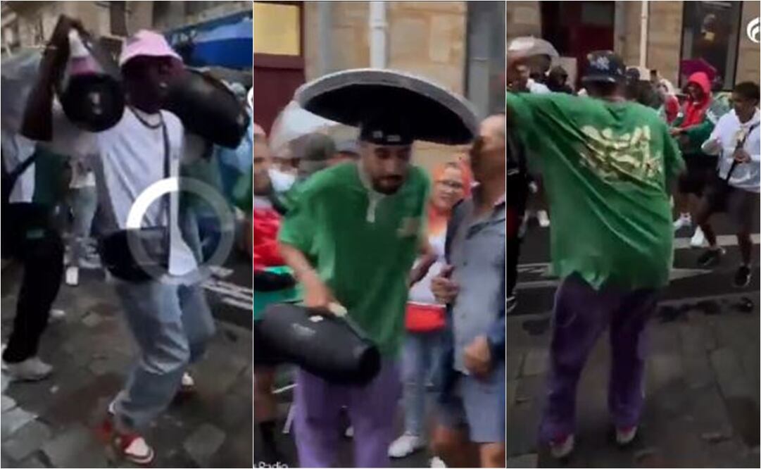 Los fanáticos mexicanos han puesto a bailar a todos en París. FOTO: ESPECIAL