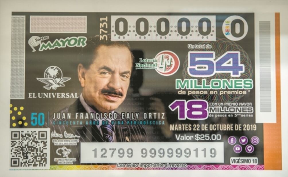 Lotería Nacional honra a Ealy Ortiz