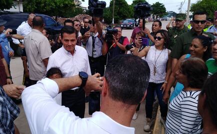 Llega Peña Nieto a Ixtepec para recorrer zonas afectadas por el sismo