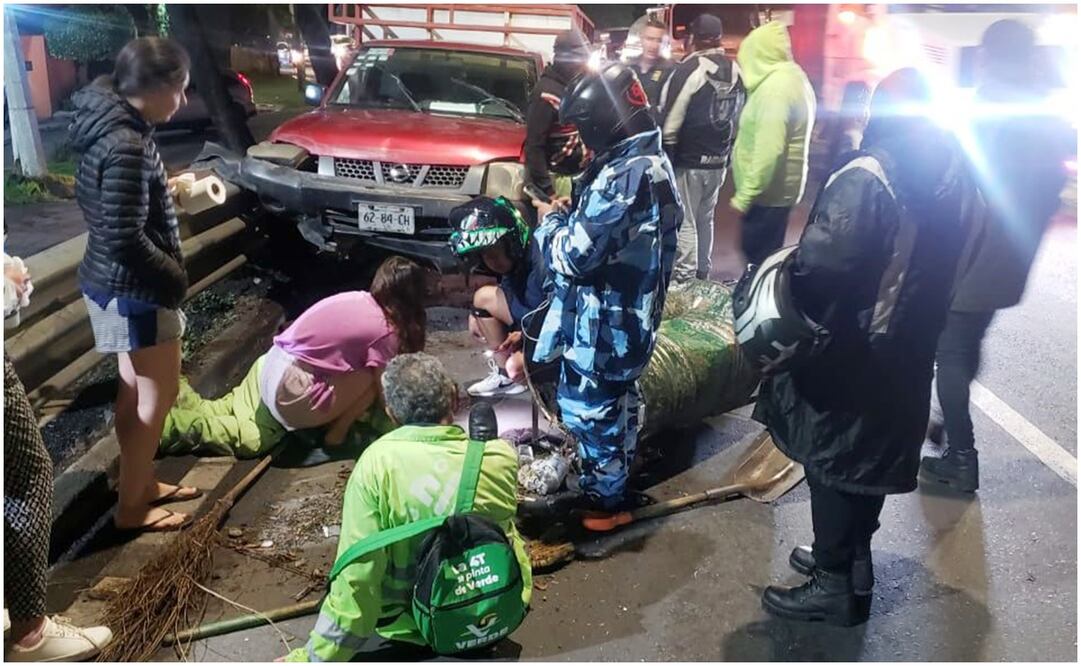 Accidente en Tlalpan. Foto: Especial