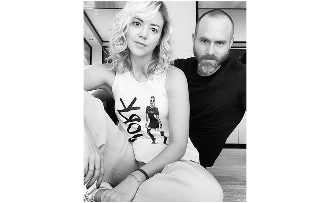 Fernanda Castillo y Erik Hayser. Foto: Instagram 