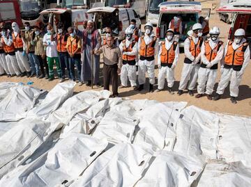 Ministerio de Sanidad de la Franja de Gaza recibe 15 cuerpos de parte de Israel como parte del acuerdo