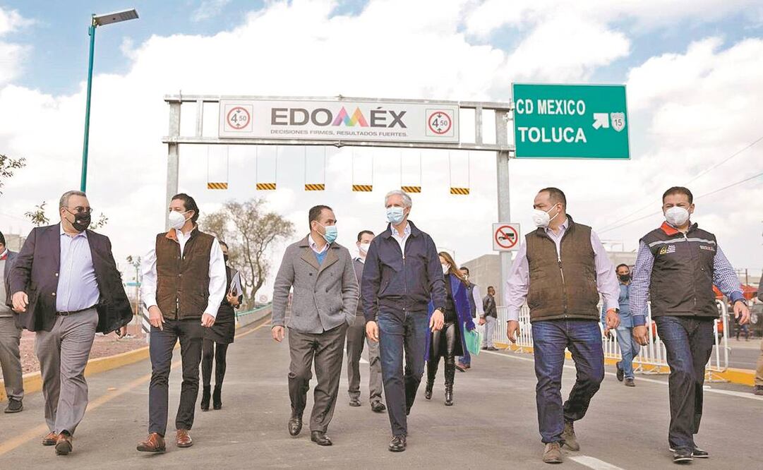 El gobernador Alfredo del Mazo y el secretario de Hacienda, Arturo Herrera, inauguraron la obra. Foto: ESPECIAL