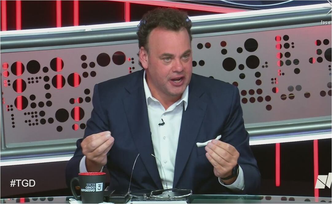 David Faitelson en el programa Tercer Grado Deportivo. FOTO: Captura de video