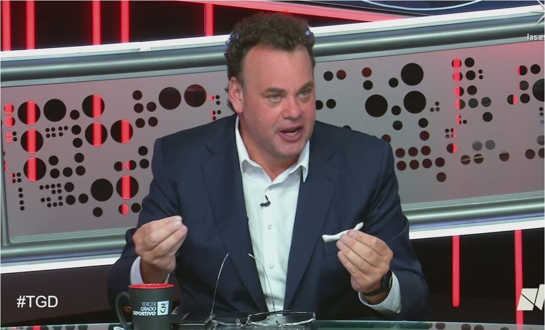 David Faitelson en el programa Tercer Grado Deportivo. FOTO: Especial