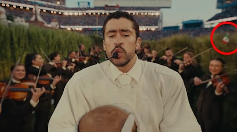 La bandera de México que apreció oculta en el show de Bad Bunny en el Super Bowl 