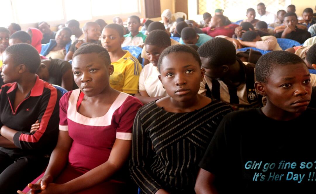 School children who were kidnapped by armed men are pictured after they were released, at a governor's office in Bamenda, Cameroon - Photo: Josiane Kouagheu/REUTERS