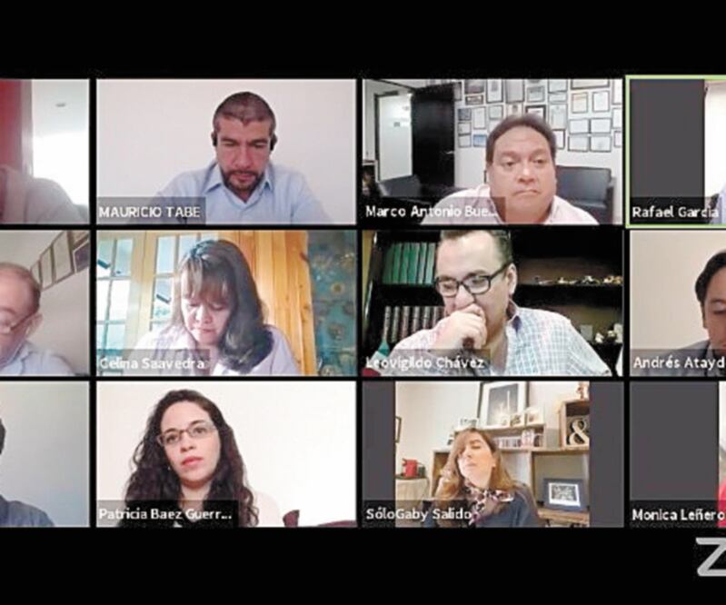 La reunión virtual ¿Qué hace el Gobierno por frenar el desempleo por el Covid-19? fue organizada por la bancada del PAN en el Congreso local. ESPECIAL