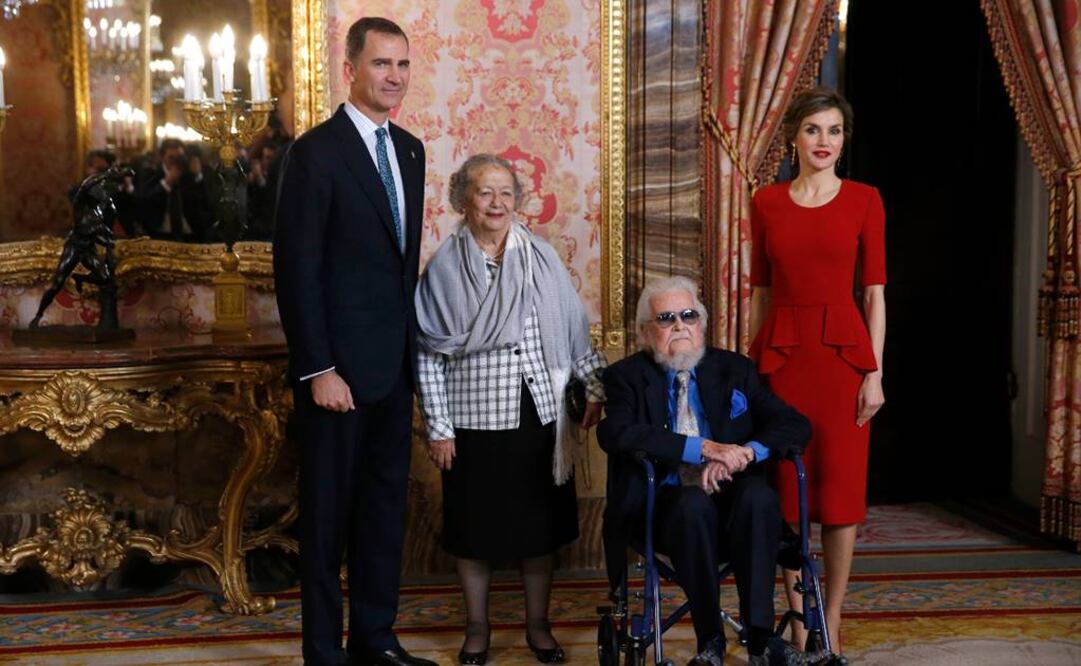 Fernando del Paso asisitó esta mañana a la Casa Real española a una comida para celebrar al autor mexicano por su galardón.