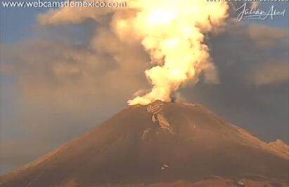 Tras actividad matutina del Popocatépetl ¿Caerá ceniza en la CDMX?